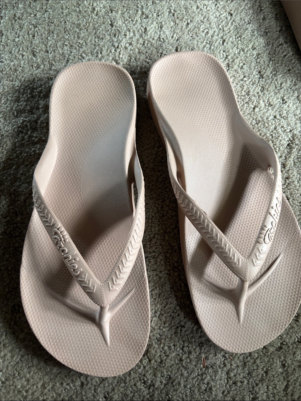 Women's Blush Beige Comfort Flip-Flop Sandals